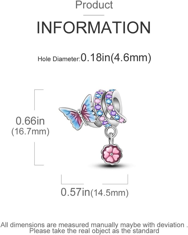 Hapour Store 925 Sterling Silver Charms for Bracelets Necklace European Jewelry Pendant Beads Charm for Women Mom - Image 4